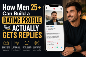 Learn dating profile tips for men 25+ to create a natural, attractive profile that gets more replies, better matches, and real conversations.